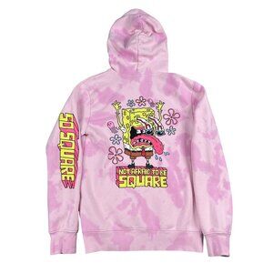 Spongebob Squarepants Hoodie Womens XS H&M Tie Dye Regular Fit